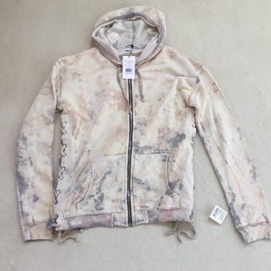 FAITH CONNEXION Mens Laced Hooded Sweat Jacket Sz M Grey 100% Cotton NEW $760